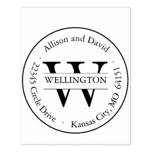 Personalized classic address stamp