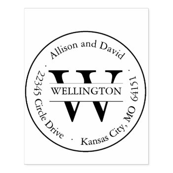 Personalized Classic Address Stamp by perfectwedding at Zazzle