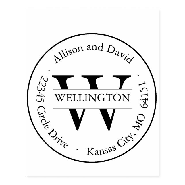 Personalized classic address stamp (Imprint)