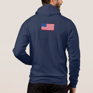 Personalized Classic American Flag Jacket Gift Hoodie