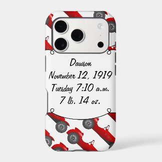 Personalized Classic Baby Boy Stat Gifts iPhone 17 Pro Case