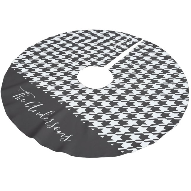 Personalized Classic Black and White Houndstooth