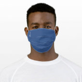 Personalized Classic Blue Cloth Face Mask Cover (Worn)