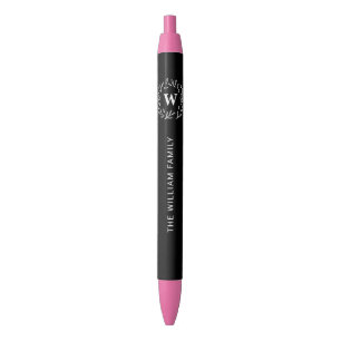 Personalized Classic Botanical Monogram Pen
