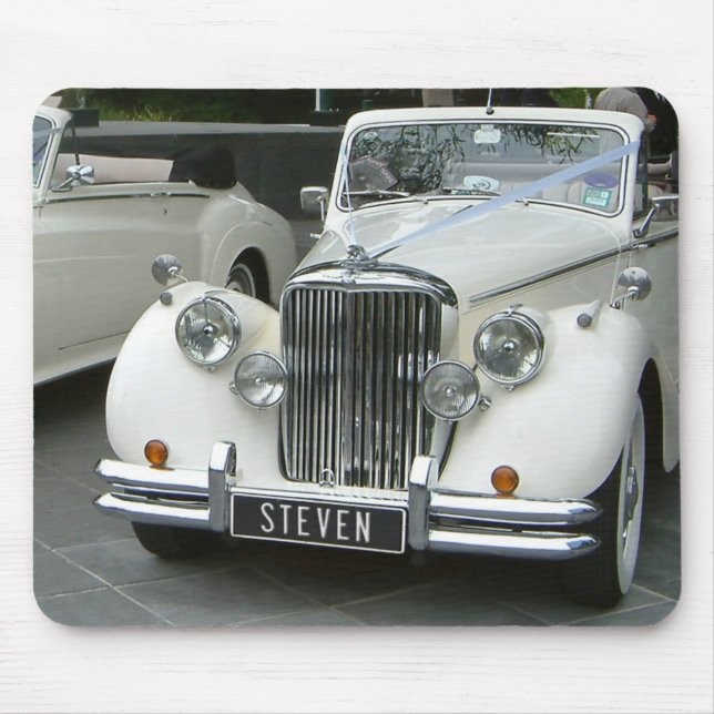 Personalized Classic Car w/ Your Name! Mouse Pad (Front)