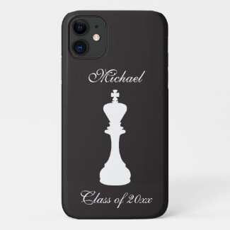 Personalized Classic Chess Piece King Graduation Case-Mate iPhone Case