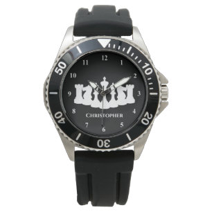Personalized Classic Chess Pieces King Watch