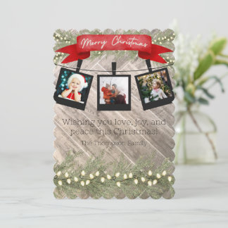 Personalized Classic Christmas Card