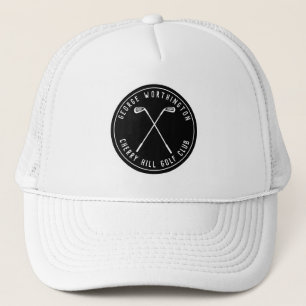 Personalized classic custom golf club bla trucker hat