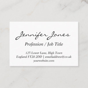 Personalized Classic Design Business Cards