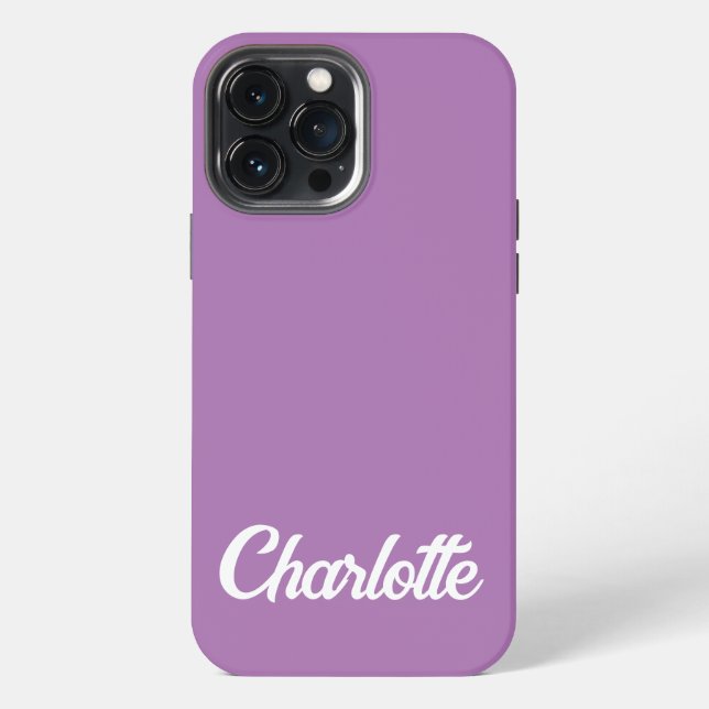 Personalized Classic Elegant Monogram iPhone  Case (Back)