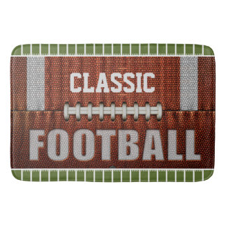 Personalized Classic Football Bath Mat