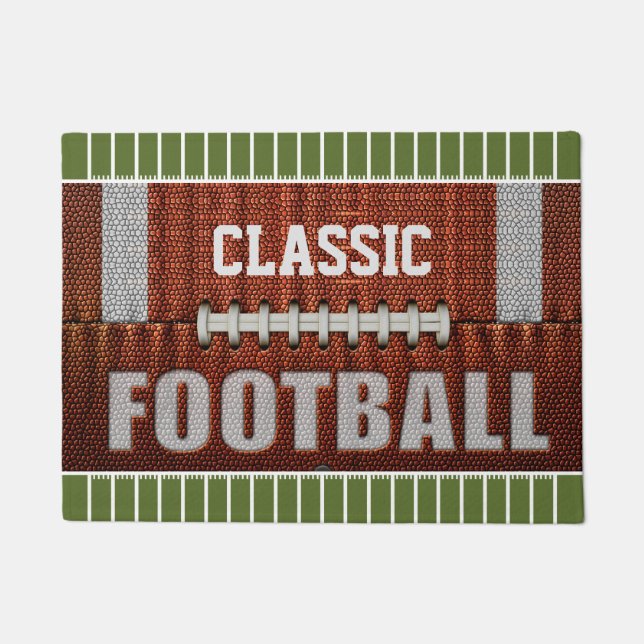 Personalized Classic Football Doormat (Front)