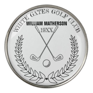 Personalized Classic Golf Club Name Ball Marker