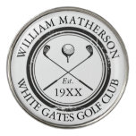 Personalized Classic Golf Club Name Golf Ball Marker