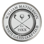 Personalized Classic Golf Club Name Golf Ball Marker Personalized Classic Golf Club Name Golf Ball Marker