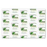 Personalized Classic Graduation Green &amp; Gold Tissue Paper