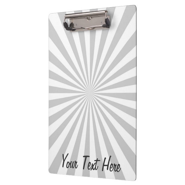 Personalized Classic Grey Burst Customize This! Clipboard (Left)