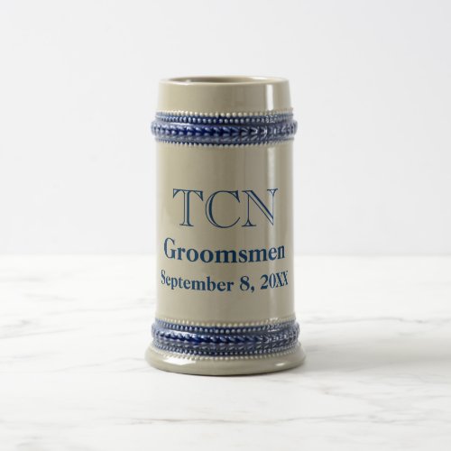 Personalized Classic Groomsmen Beer Stein