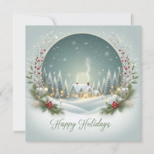 Personalized Classic Holiday Card