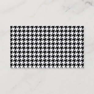 Personalized Classic houndstooth pattern Dogstooth Business Card