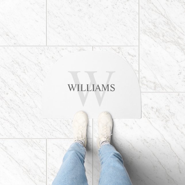 Personalized Classic Monogram and Name Doormat (Indoor)