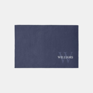 Personalized Classic Monogram and Name Outdoor Rug