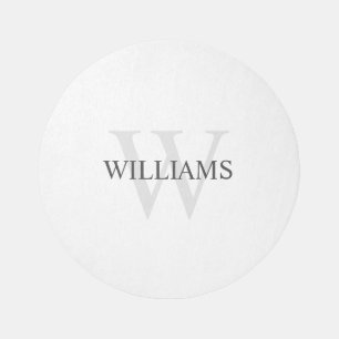 Personalized Classic Monogram and Name Outdoor Rug