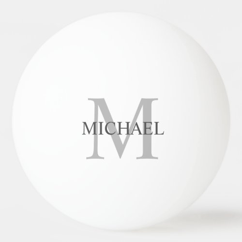 Personalized Classic Monogram and Name Ping Pong Ball