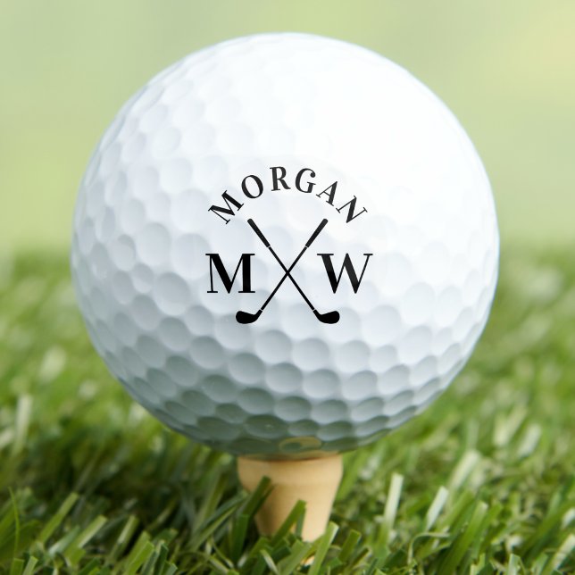 Personalized Classic Monogram Golf Balls (Personalized Classic Monogram Golf Balls)