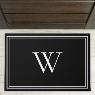 Personalized Classic Monogram Initial Name Outdoor Doormat
