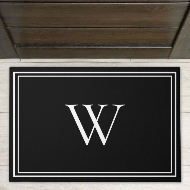 Personalized Classic Monogram Initial Name Outdoor Doormat (Creator Uploaded)
