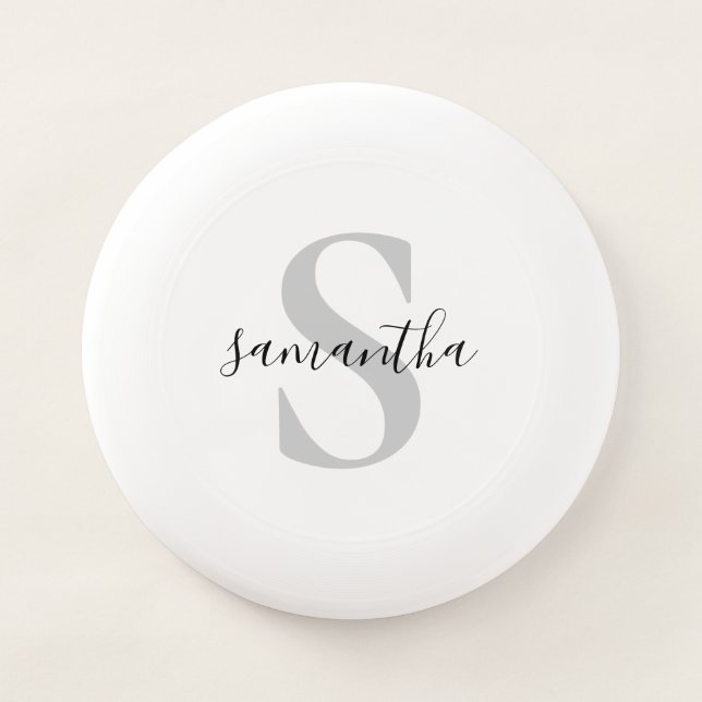 Personalized Classic Monogram Initial Name  Wham-O Frisbee (Front)