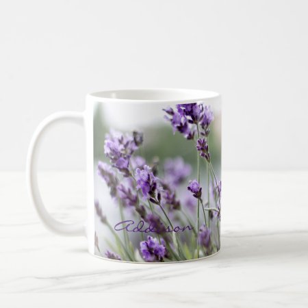Personalized Classic Mug With Lavender