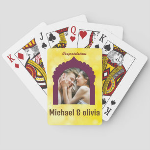Personalized Classic Playing Cards As Wedding Gift