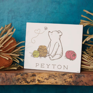 Personalized Classic Pooh and Honey Pots Plaque