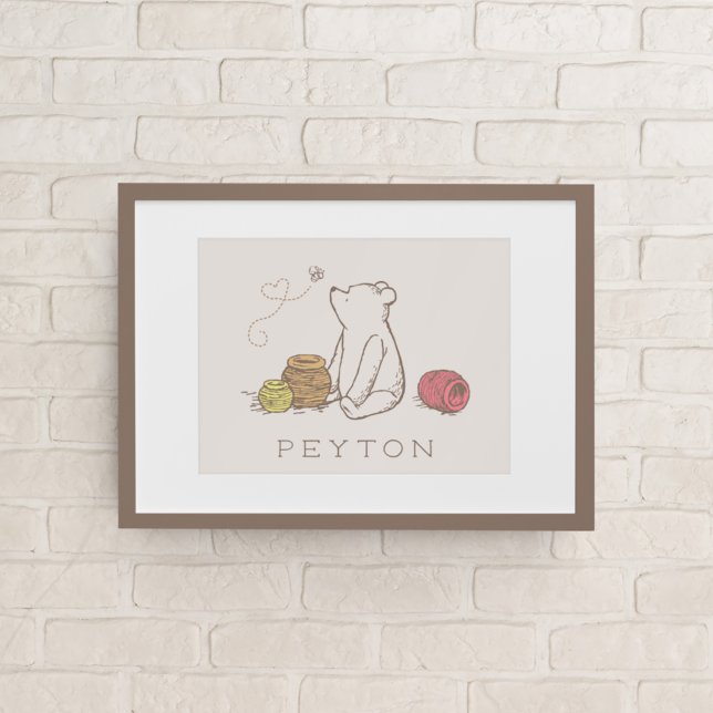 Personalized Classic Pooh and Honey Pots Poster (Creator Uploaded)