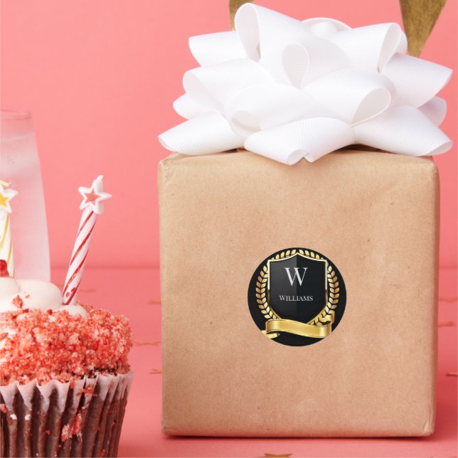 Personalized Classic Round Sticker (Party)