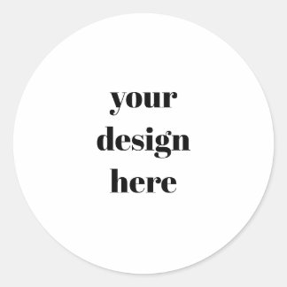 Personalized classic round sticker
