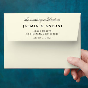 Personalized Classic Wedding Invitation Envelope