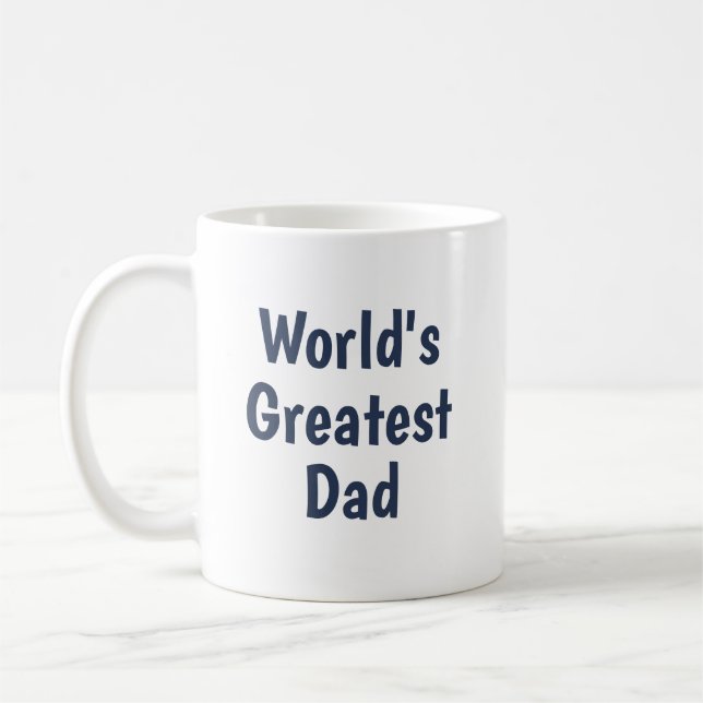 Personalized Classic World's Greatest Dad Mug (Left)