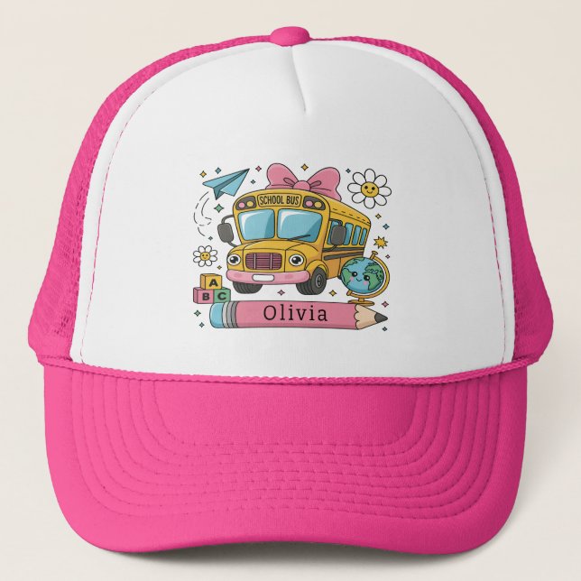 Personalized Classroom Gift for Back to School Trucker Hat (Front)