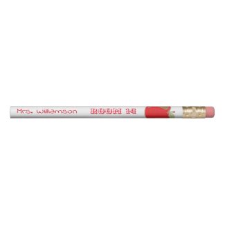 Personalized classroom pencil with teacher's name