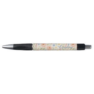 Personalized Classy Chic French Floral Art Pattern Pen