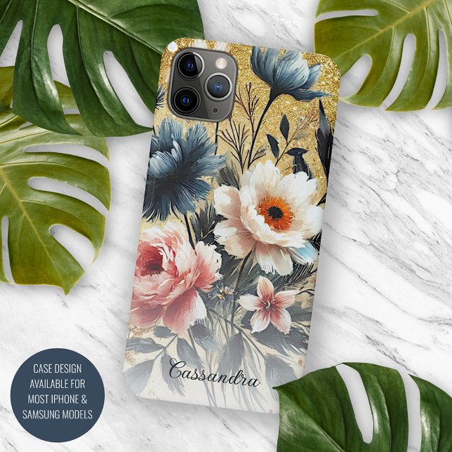Personalized Classy Fine Art Botanical Painting Case-Mate iPhone Case (Creator Uploaded)