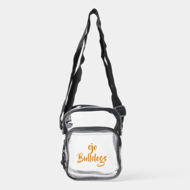 Personalized Clear Concert Purse Crossbody Bag (Front)
