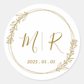 Personalized Clear Stickers for Wedding Favors &