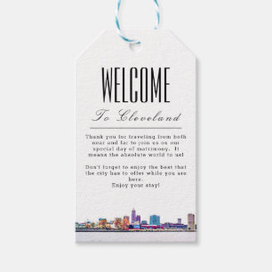 Personalized Cleveland Welcome Gift Tag