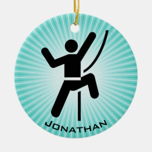 Personalized Climbing Ornament