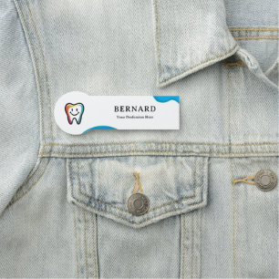 Personalized Clinic Employee Name & Logo Name Tag